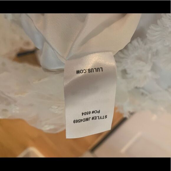 Lace mesh floral bridal lulus sheer wedding maxi dress gown rehearsal day - Picture 2 of 9